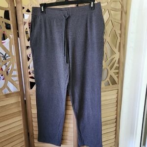 Karen Scott Womens Charcoal Joggers